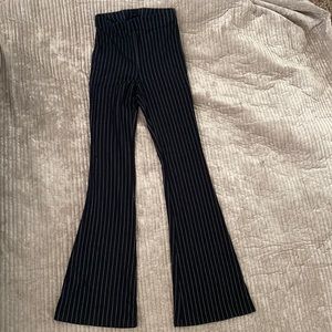 Black & White Striped Bell Bottoms